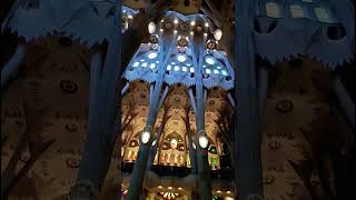 Inside La Sagrada Familia  Spain 🇪🇸 [upl. by Ahseetal]