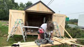 Trying out my new Stetson hat and installing batten boards [upl. by Nosauq]