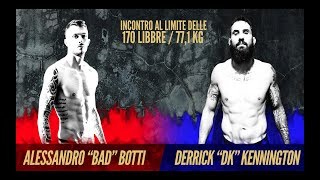 VENKON FIGHT NIGHT 2  Alessandro Botti vs Derrick Kennington [upl. by Anahsirk]