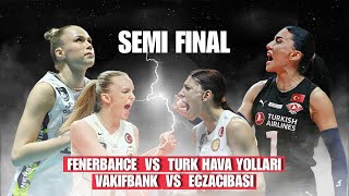 VAKIFBANK BERTEMU ECZACIBASI FENERBAHCE BERHADAPAN DENGAN TURK HAVA YOLLARI ‼️ [upl. by Rivalee153]