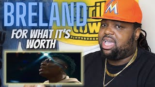 Im Happy I Stumble Up On This One  BRELAND  For What Its Worth Music Video  Reaction Video [upl. by Arezzini709]