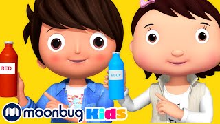 Mixing Colors Song  LBB Songs  Learn with Little Baby Bum Nursery Rhymes  Moonbug Kids [upl. by Joub]