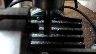 Notching steel tube on cnc mill [upl. by Euell890]