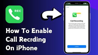 iOS 18 Enable Call Recording On iPhone  Record Calls In iPhone  Call Recording On iOS 18 Feature [upl. by Elleneg]