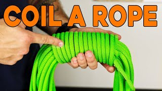 How to coil a climbing rope like a pro [upl. by Ahseit]