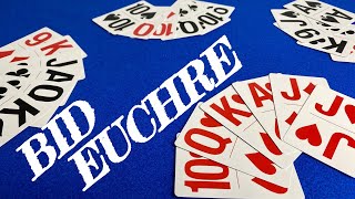 How To Play Euchre  Bid  Card Games [upl. by Eilrahc]