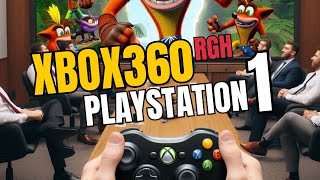 Xbox360 RGH  Divirtase com os jogos de PS1  Jogo Crash Bandicoot PTBR e mais [upl. by Ursulette]