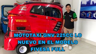 MOTOTAXI GNV DURAMAX 225CC FIBRA FIVESA DEPORTIVA FULL EQUIPADA [upl. by Armitage]