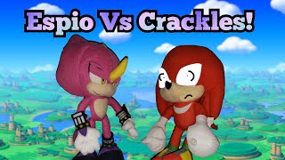 Sonic Plush Espio VS Crackles 💜💥❤ [upl. by Rod]