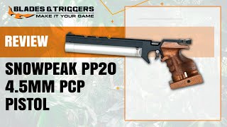 Snow Peak PP20 45mm Pcp Pistol Review [upl. by Greysun]