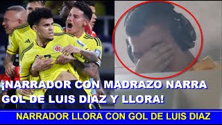 🔥 NARRADOR CON MADRAZO NARRA EL GOL de LUIS DIAZ Y LLORA COLOMBIA vs BRASIL [upl. by Gerda]