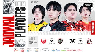 🔴 LIVE  MPL ID S14  Playoffs Hari 1  Bahasa Indonesia [upl. by Nauqal]