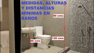 Medidas y alturas recomendadas para muebles de baño [upl. by Kir]