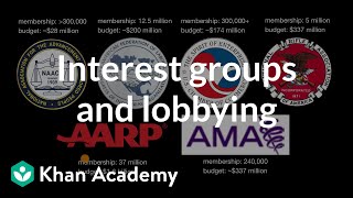 Interest groups and lobbying  Political participation  US government and civics  Khan Academy [upl. by Nidorf]