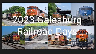 Nonstop action during Galesburg Railroad Days 2023 [upl. by Eltrym]