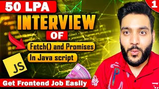 Q1 Javascript Interview Questions Code fetch JS Library with Abort amp Retry  Machine Coding Round [upl. by Eednam]