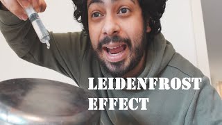 Hot Metal Vs Water  Leidenfrost Effect [upl. by Yolanthe]