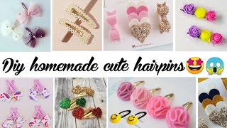 Hair Accessories Making at Home  DIY Hair Accessories  DIY Hair Clips and HairpinsHair Accessories [upl. by Eileen]