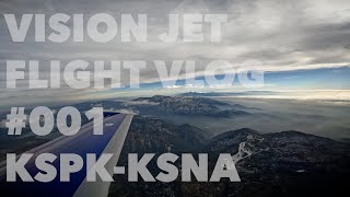 Vision Jet Flight Vlog KSPKKSNA [upl. by Fergus]