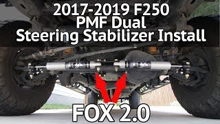 20172019 F250 PMF Dual Steering Stabilizer Install and Review [upl. by Ear]