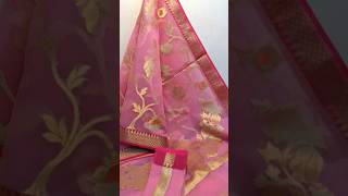 Banarasi Kora Organza Saree  Price ₹1299 COD available No shipping charge M  8013326132 short [upl. by Niamrahc515]