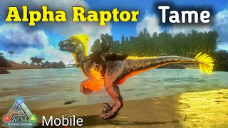 How to Tame Alpha Raptor in ARK Mobile [upl. by Nadaha]