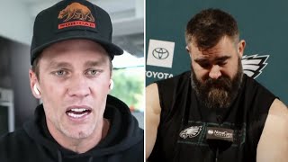 Tom Brady REACTS to Jason Kelce Retiring From the NFL After Crying During Press Conference [upl. by Duky272]