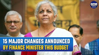 Union Budget 2024 Highlights Here Are The 15 Major Changes Announced By Finance Minister  Oneindia [upl. by Adnuhs744]