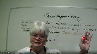 Writing your CVP Argumentative Senior Essay [upl. by Tully]