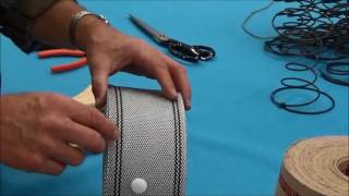 Upholstery Basics Using Webbing in Upholstery Part I Overview [upl. by Aleunamme]