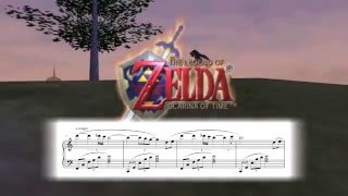 Title Theme  The Legend of Zelda Ocarina of Time  Piano Sheet Music [upl. by Burgwell221]