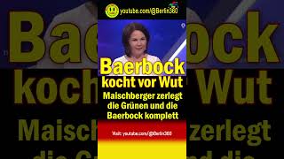 Maischberger Grünen Baerbock flugverkehrskonzept Flugverkehr Kurzstrecken bahn schiene flug [upl. by Jaime]