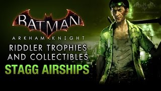 Batman Arkham Knight  Riddler Trophies  Stagg Enterprises Airships [upl. by Armmat352]