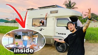 CAMPER VAN TOUR Sasakyan na BAHAY ang Loob  Geo Ong [upl. by Pickard376]