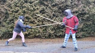 20240128 Quarterstaff sparring [upl. by Buderus]