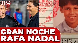 RAFA NADAL y su EQUIPO DE FÚTBOL DE NIÑO metía 100 goles por año [upl. by Novonod112]