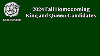 Mulvane High School Homecoming Candidates Fall 2024 [upl. by Goran]