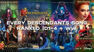 Every Descendants Song Ranked II Top 37 II Descendants 14  Wicked World ll [upl. by Fenner]