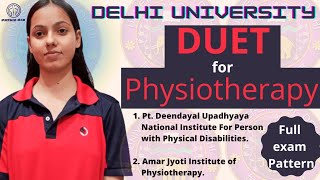 DUET for BPT amp MPT  PDUNIPPD AJIPT  entrance exam form out  physioaim duet mptet mpt bpt [upl. by Whyte]