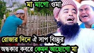 মা মাগো ওমা রোজার দিনে ঐ সাপ বিচ্ছুর অন্ধকার কবরে কেমন আছোগো মা ilyas ur rahman jihadi waz [upl. by Thora362]