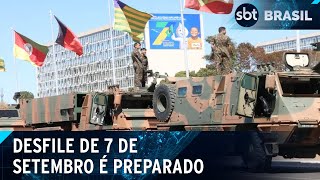 Brasília se prepara para desfile de 7 de setembro com reforço de segurança  SBT Brasil 060924 [upl. by Nitsuga889]