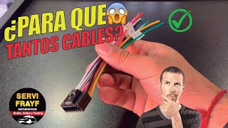 Para que sirven cada uno de los cables de un Radio Andoid estereo autoradio radio android [upl. by Oicor241]