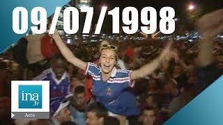 20h France 2 du 9 juillet 1998  Les bleus vont en finale  Archive INA [upl. by Aretha]