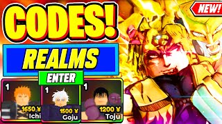 ⚠️New⚠️ ALL WORKING CODES For Anime Realms 2024  Roblox Anime Realms Codes 2024 [upl. by Borrell]