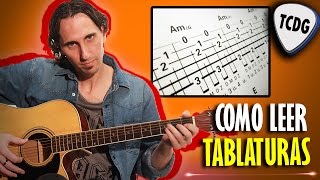 Aprende Fácil Como Leer Tablaturas de Guitarra Acústica Tutorial para principiantes TCDG [upl. by Airotnes]