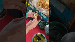 Panipuri challenge😋😱😳🤫 shorts panipuri golgappa food streetfood viralshorts [upl. by Aimerej]