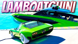 Lamborghini BOAT VS MIURA The Crew Motorfest Challenge [upl. by Aerdnu495]