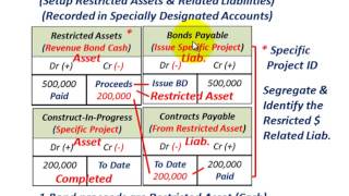 Governmental Accounting Restricted Assets Cash Internally Vs Externally Restricted Specific ID [upl. by Shum]