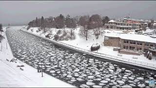 CharlevoixCam  Ice Flow TimeLapse [upl. by Analle]