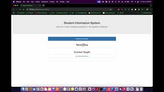 Python flask  Student Information Management system  project demo [upl. by Cromwell]